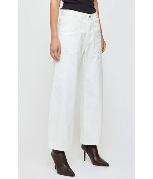 Malba Gusset Cargo Pants - White